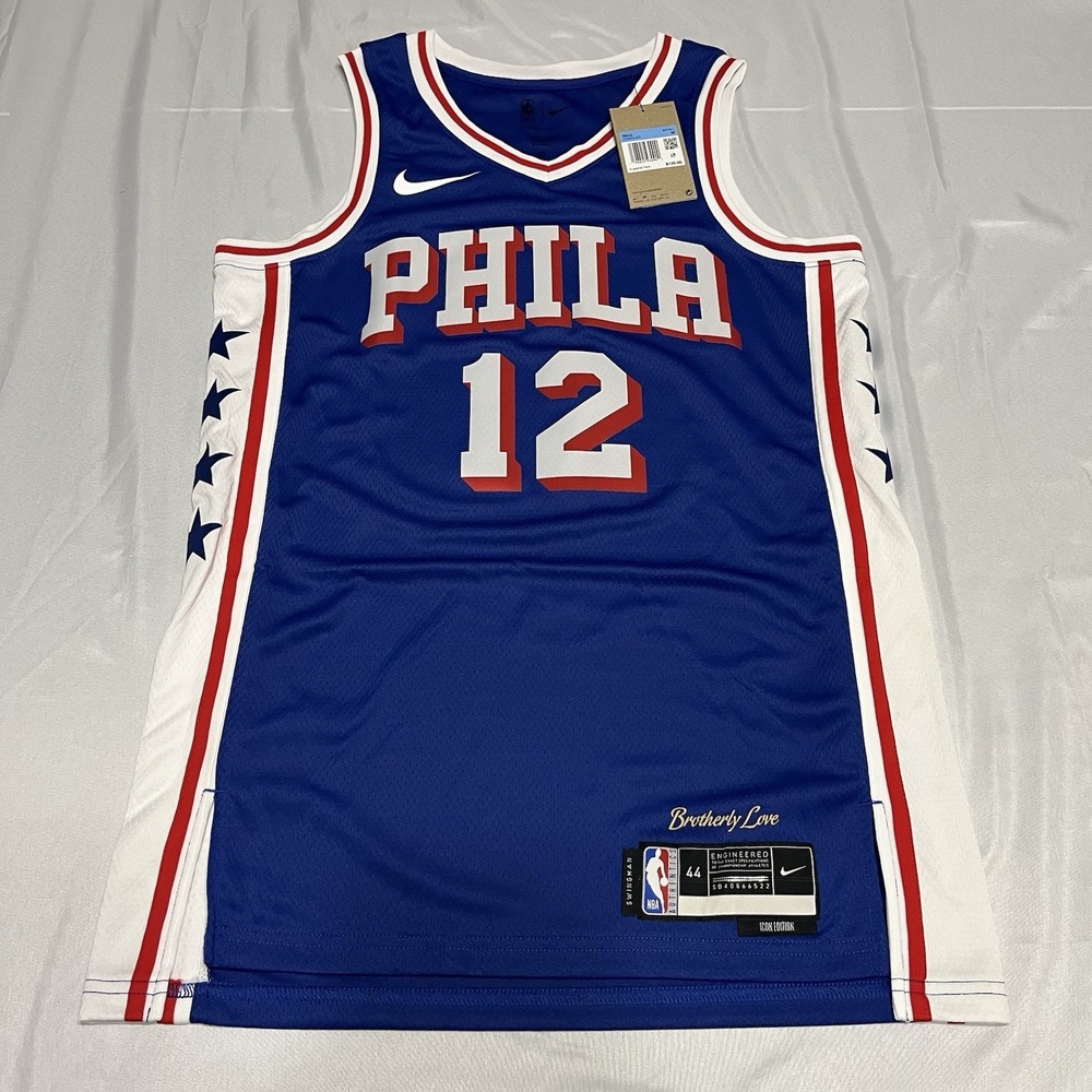 Philadelphia 76ers Nike Swingman Icon Edition Jersey Tobias Harris Mens 44 M